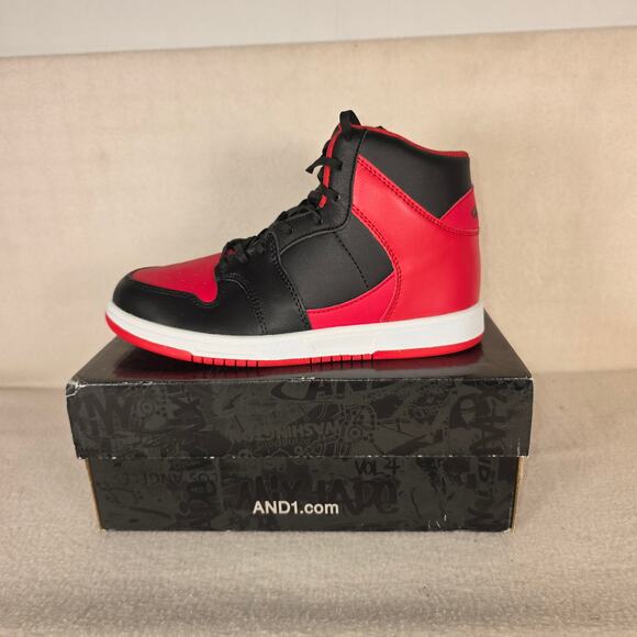 And 1 Slam Mid Youth Size 5 US 37.5 EU AD90178YBR Black/Red Basketball High-top - Picture 2 of 12
